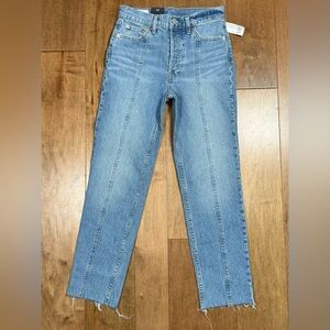 Gap Cheeky Straight High Rise Light Wash Button Fly Denim Jeans Women’s 25|0 NWT